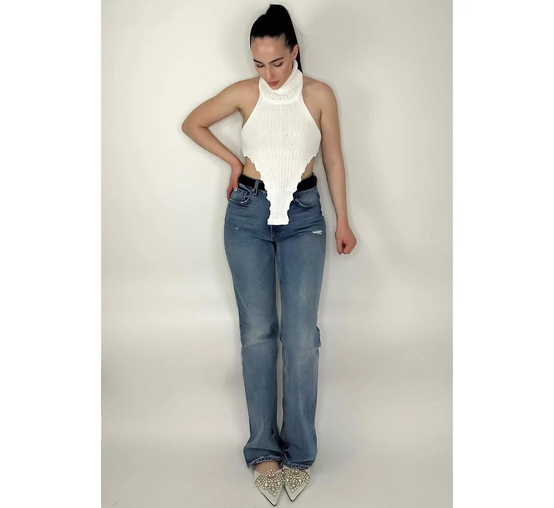 Astre Pearl Embellished Shimmer Mules