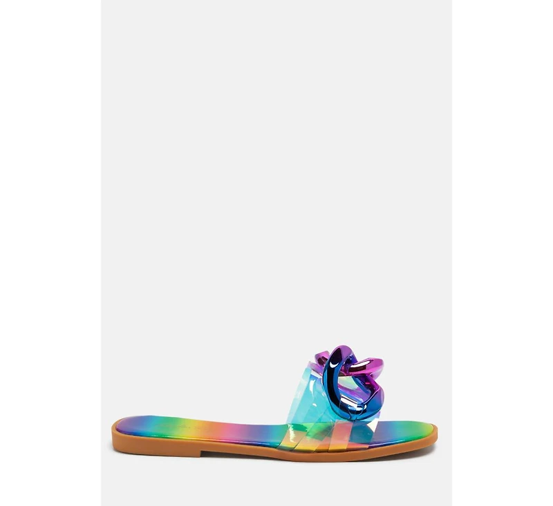 caroons clear slide flats