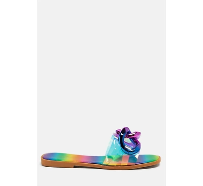 caroons clear slide flats
