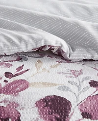 510 Design Gabby Reversible Floral Botanical Seersucker 3-Pc. Comforter Set, King/California King