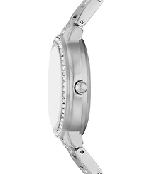 Folio Women's Three Hand Silver-Tone Alloy Watch 30mm Gift Set