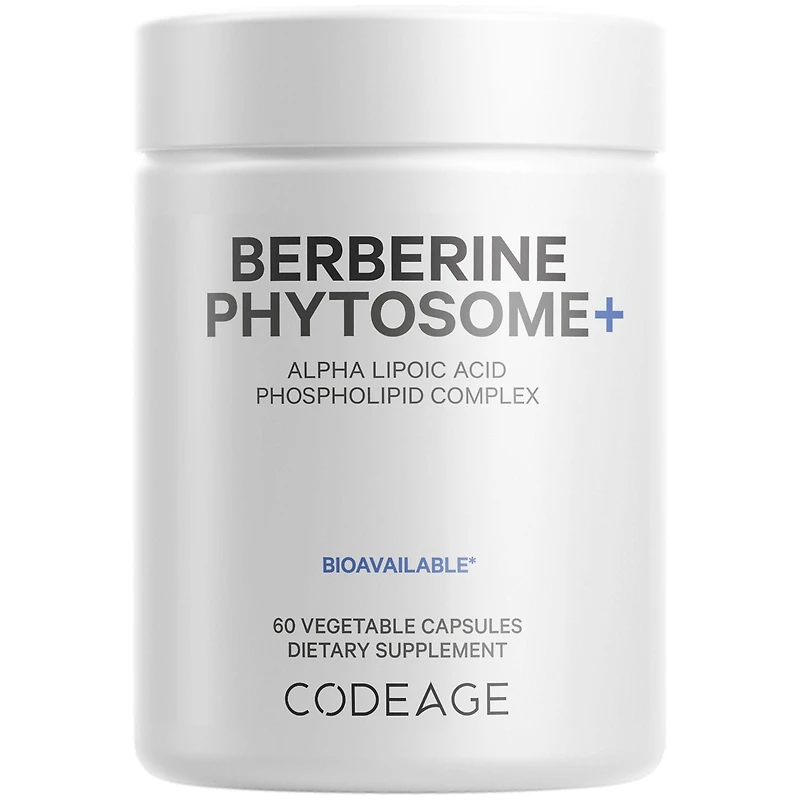 Codeage Berberine Phytosome Supplement - Berberine Hcl, Alpha Lipoic Acid, Phospholipid Complex - 2-Month Supply - Berberine Hcl