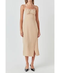 Women's Corset Bust Maxi Dress