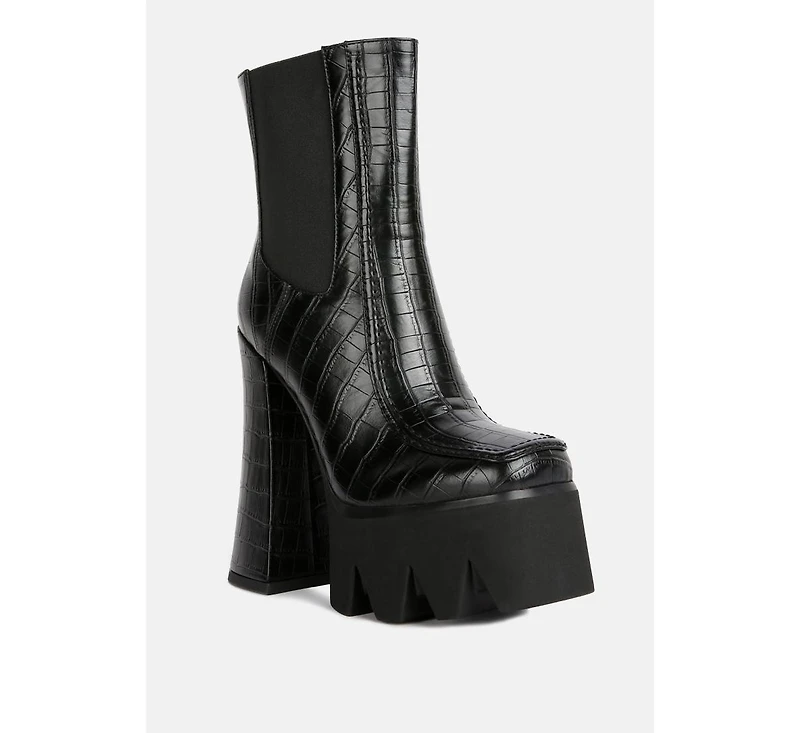 Bounty High Platform Heel Chelsea Boots