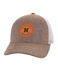 Men's Ahead Tan, White Nebraska Huskers Pregame Adjustable Hat
