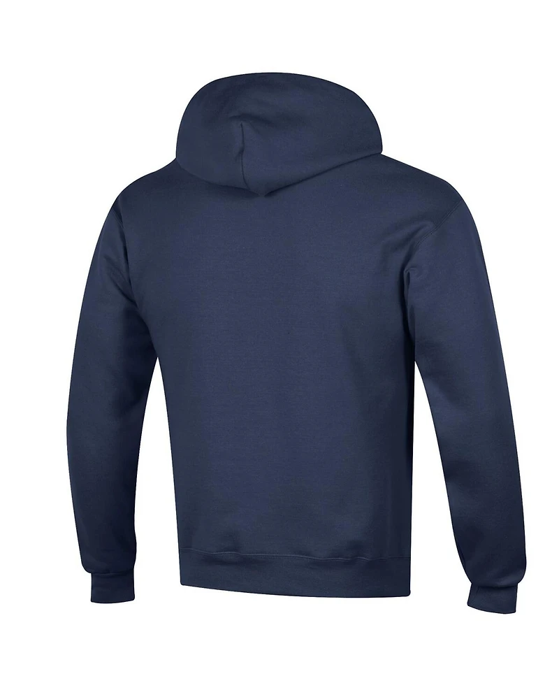 Men's Champion Navy Arizona Wildcats Basketball Icon Powerblend Pullover Hoodie