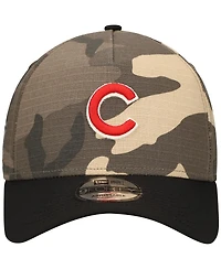 Men's New Era Chicago Cubs Camo Crown A-Frame 9FORTY Adjustable Hat