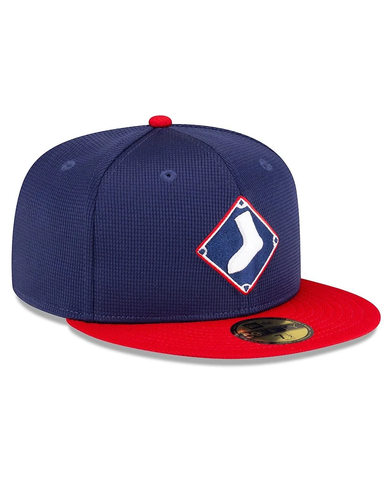 Men's New Era Navy Chicago White Sox 2024 Batting Practice 59FIFTY Fitted Hat