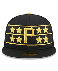 New Era Men's Black Pittsburgh Pirates 2024 Batting Practice 59FIFTY Fitted Hat