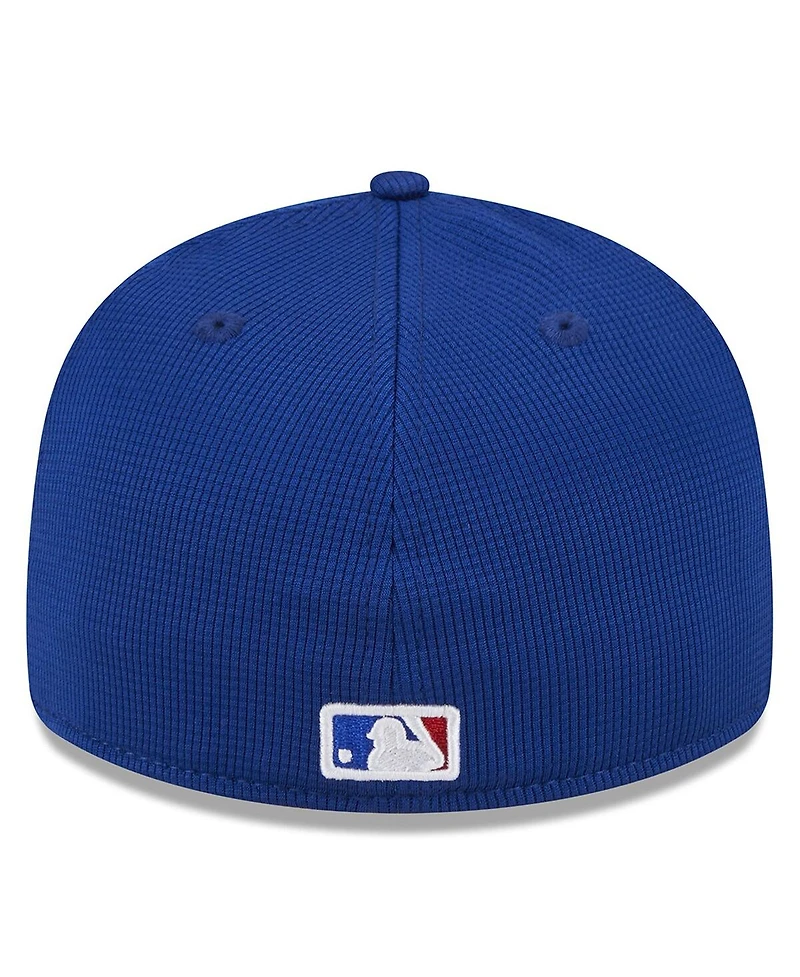 Men's New Era Royal Chicago Cubs 2024 Batting Practice Low Profile 59FIFTY Fitted Hat