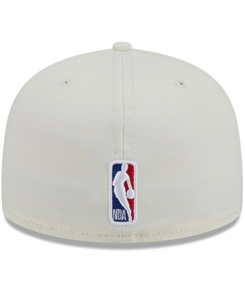 Men's New Era x Staple Cream, Royal Philadelphia 76ers Nba Two-Tone 59FIFTY Fitted Hat