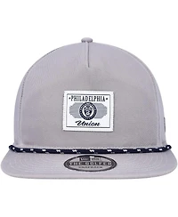 Men's New Era Gray Philadelphia Union Patch Golfer Adjustable Hat