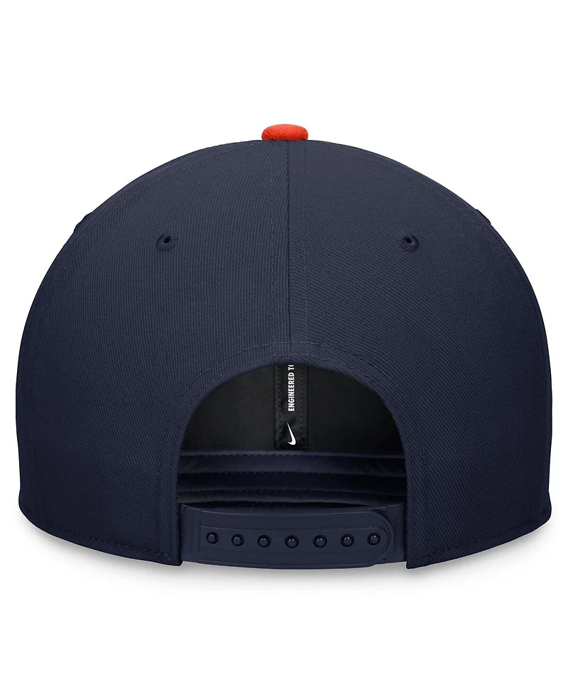 Men's Nike Navy, Orange Houston Astros Evergreen Two-Tone Snapback Hat