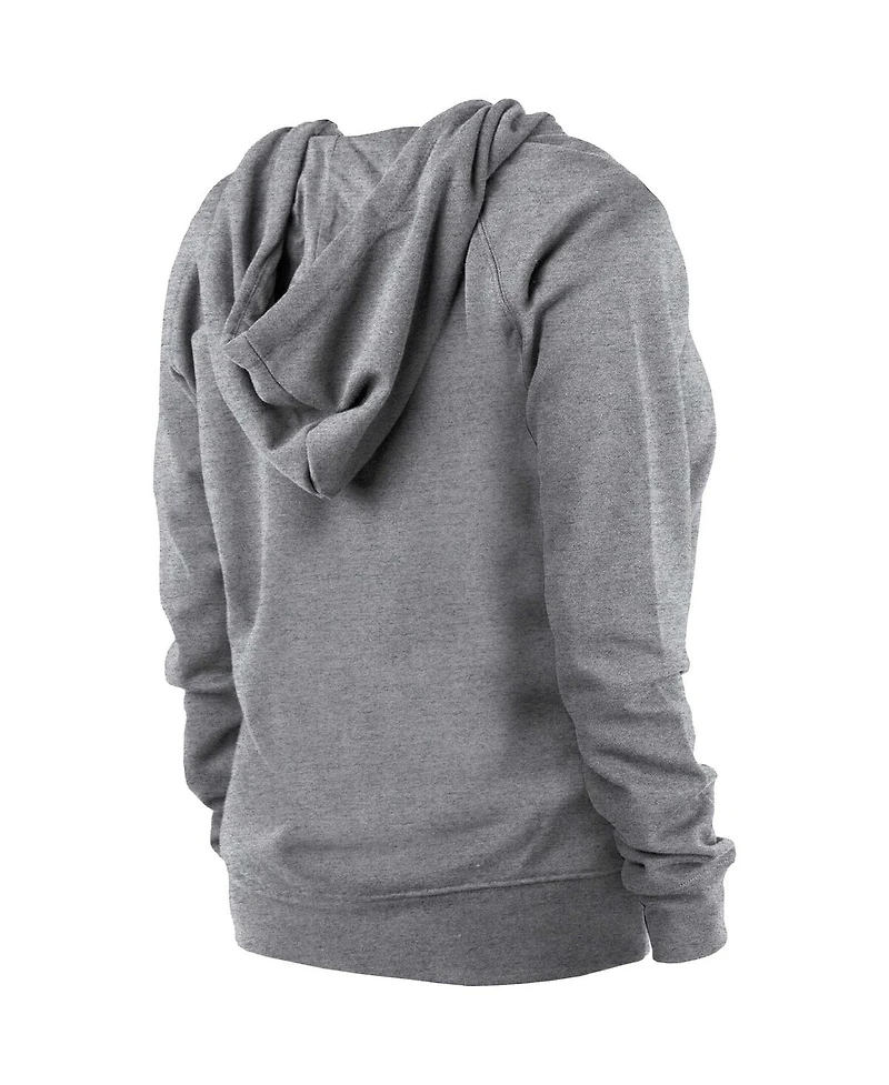 Women's New Era Gray Dallas Cowboys Floral Raglan Pullover Hoodie