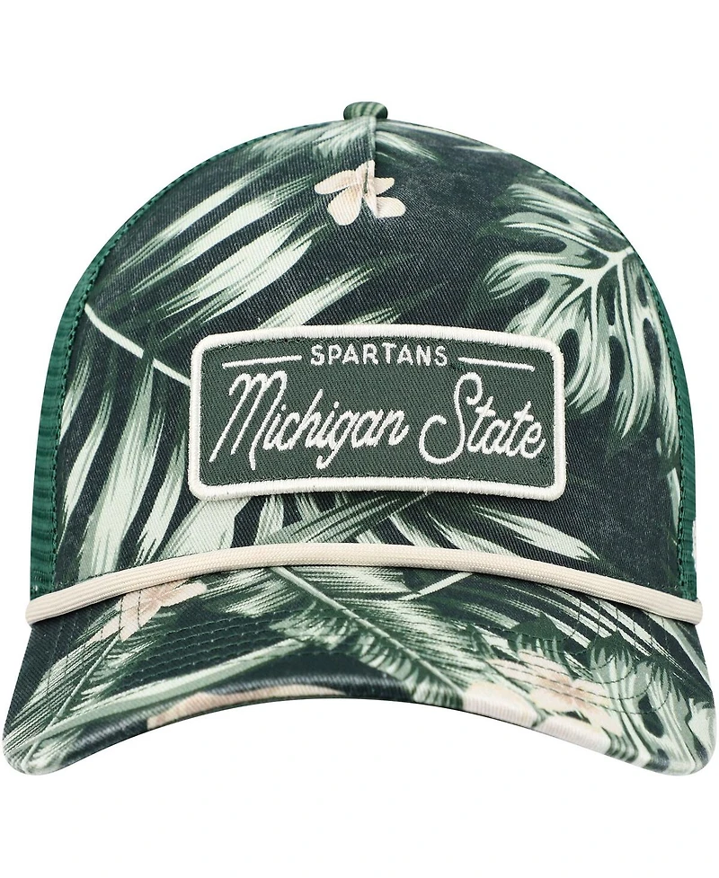 Men's '47 Brand Green Michigan State Spartans Tropicalia Hitch Adjustable Hat