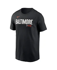 Men's Nike Black Baltimore Orioles City Connect Wordmark T-shirt