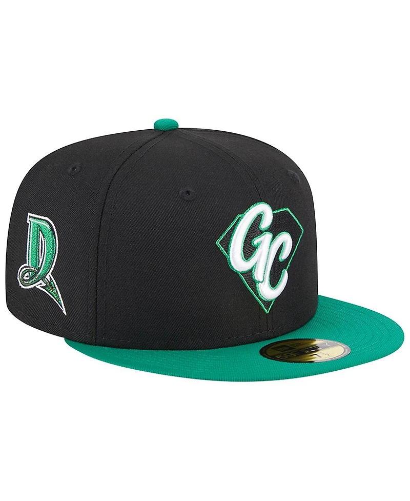 Men's New Era Black Dayton Dragons Theme Nights Gem City 59FIFTY Fitted Hat