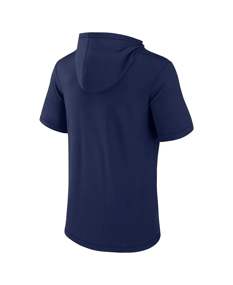 Men's Fanatics Navy Houston Astros Short Sleeve Hoodie T-shirt