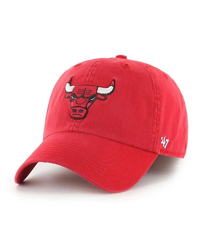 Men's '47 Brand Red Chicago Bulls Classic Franchise Fitted Hat