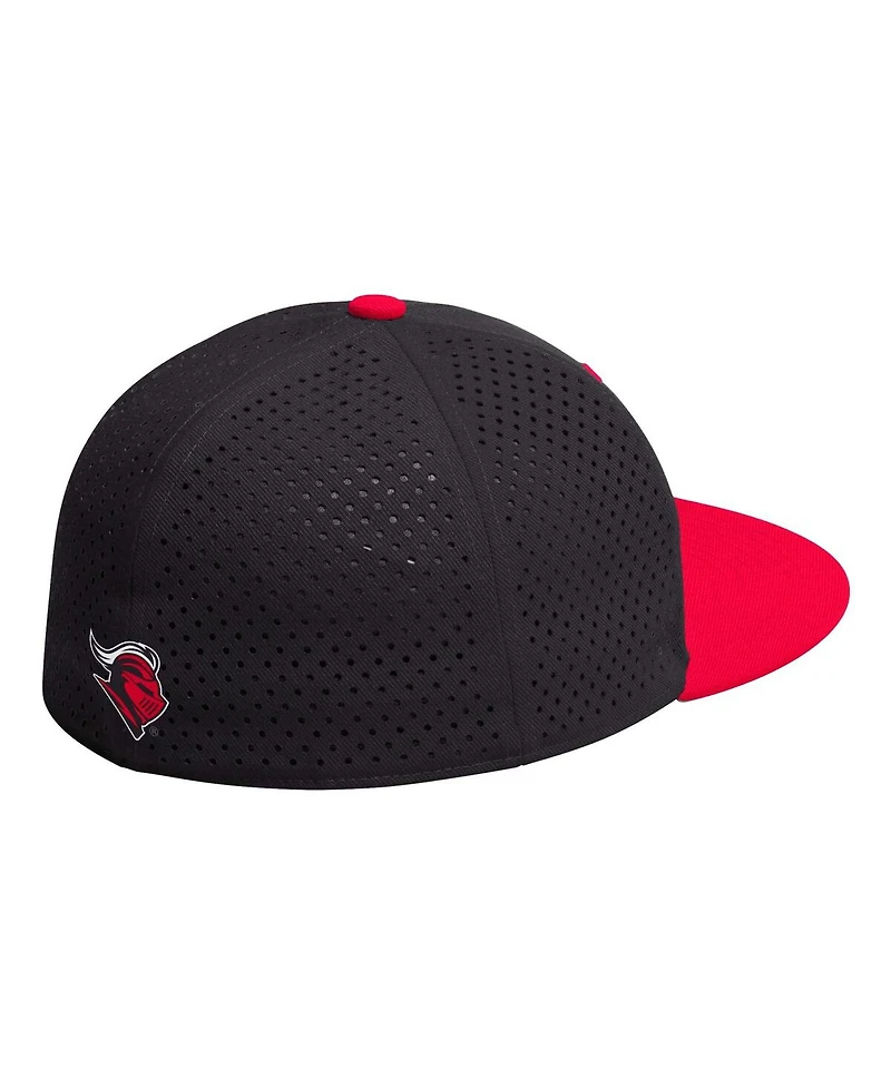 Men's adidas Black Rutgers Scarlet Knights On-Field Baseball Fitted Hat