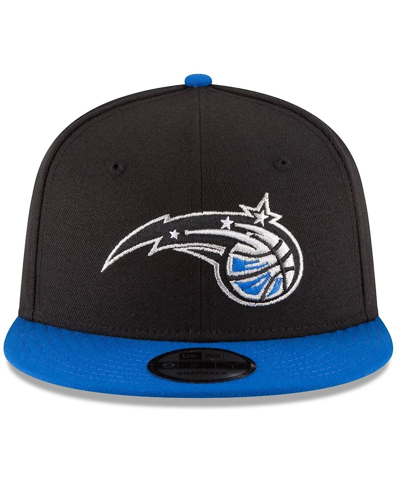 Men's New Era Black, Royal Orlando Magic Two-Tone 9FIFTY Adjustable Hat