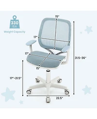 Kids Desk Chair Swivel Mesh Children Computer with Adjustable Height