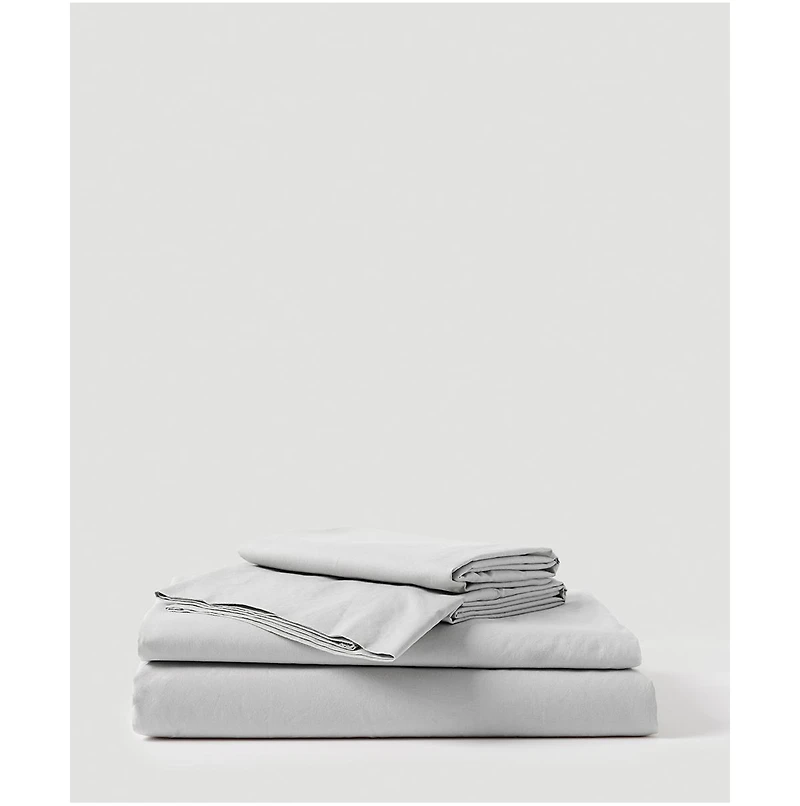 Organic Cotton Cool-Air Percale Sheet Set - Twin