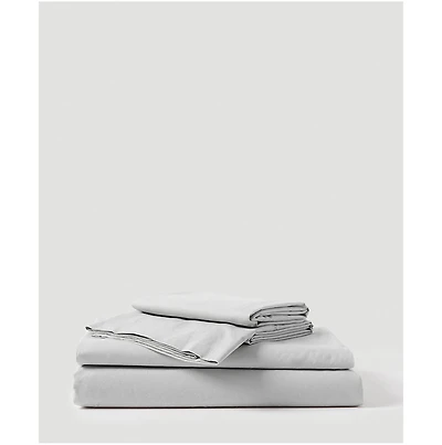 Organic Cotton Cool-Air Percale Sheet Set - Twin