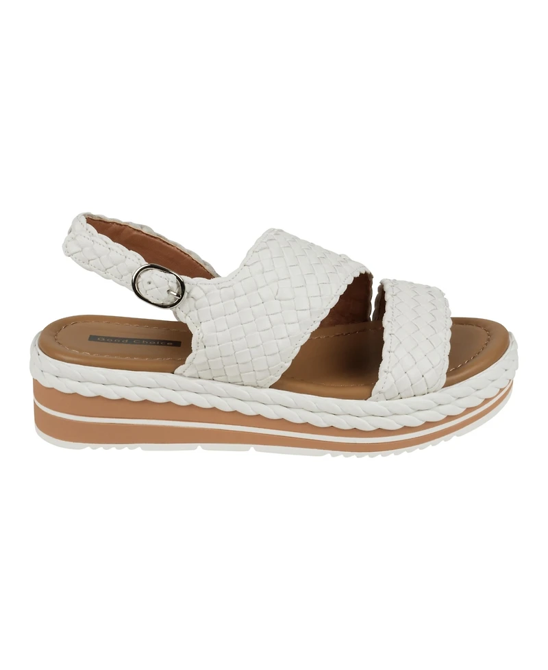 Gc Shoes Women's Gallante Double Band Slingback Platform Sandals