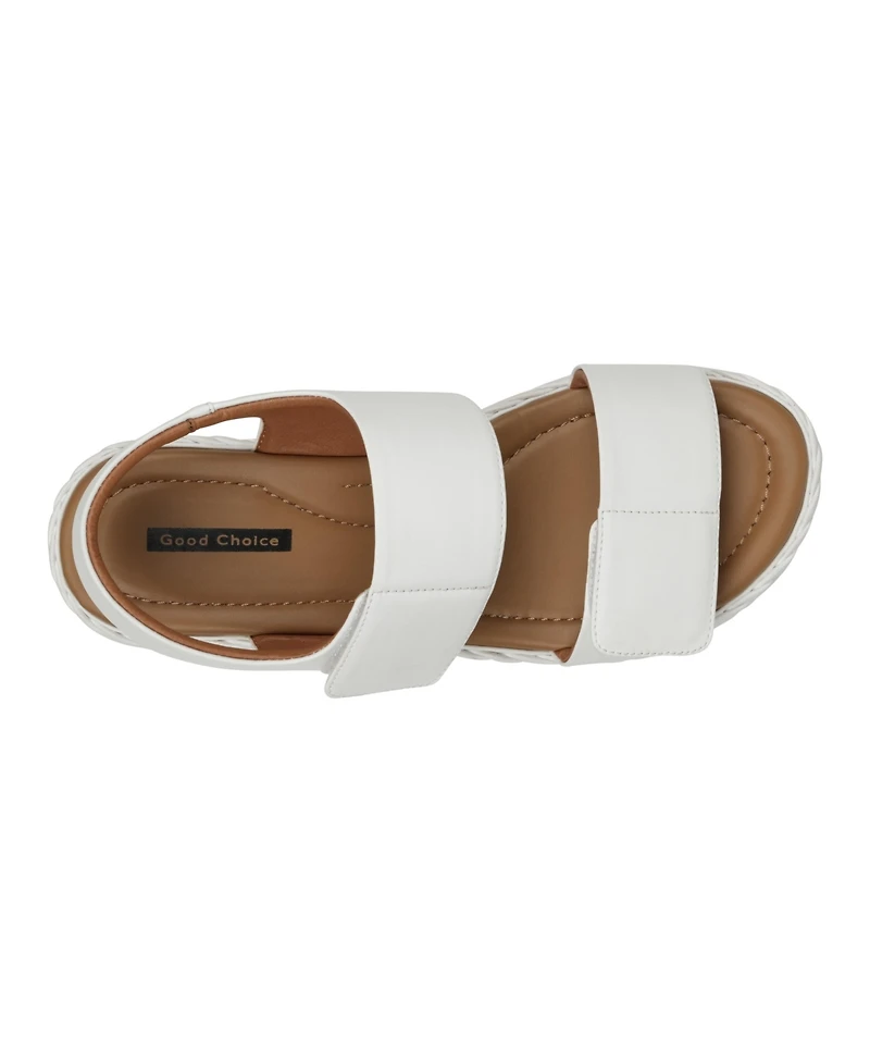 Gc Shoes Women's Voss Double Band Adjustable Strap Platform Sandals