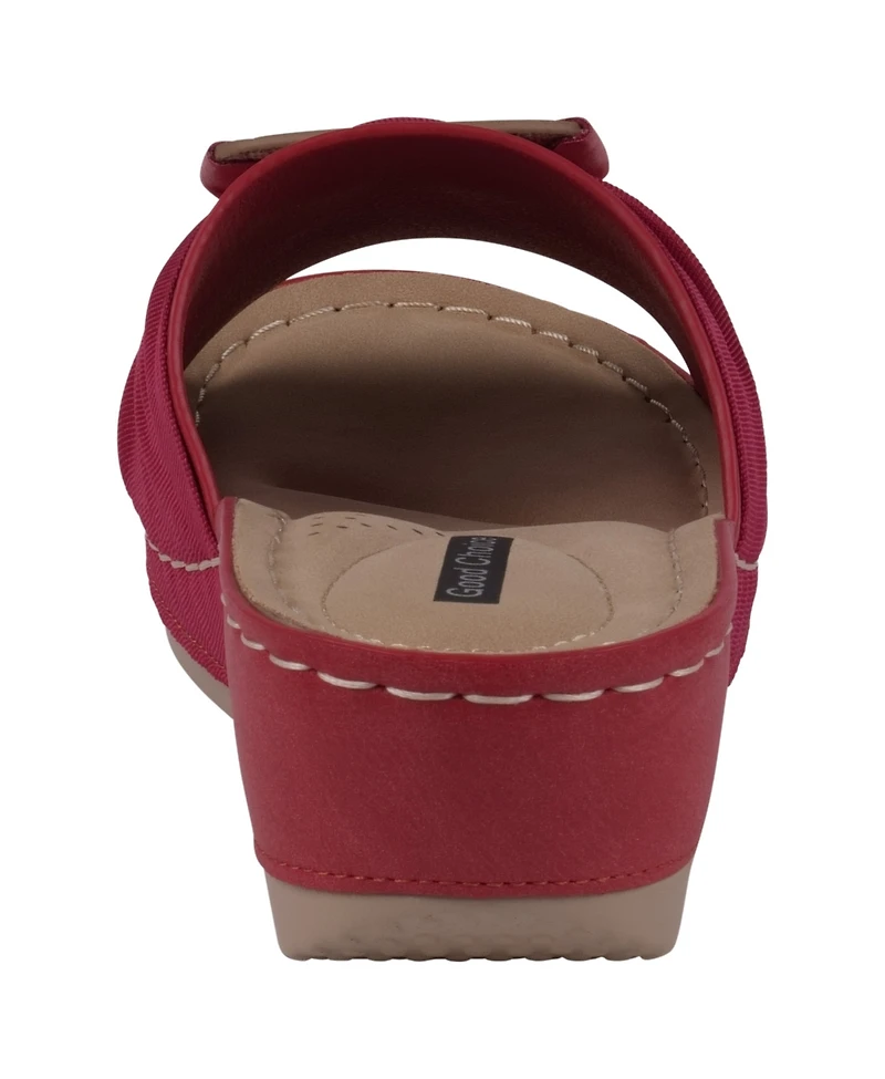 Gc Shoes Women's Ellen Comfort Slip On Wedge Sandals