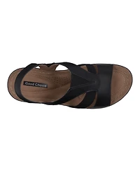 Gc Shoes Women's Banks Cut Out Slingback Wedge Sandals