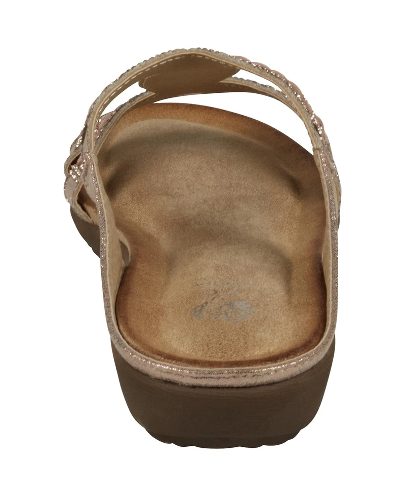 Gc Shoes Women's Alora Embellished Slide Flat Sandals