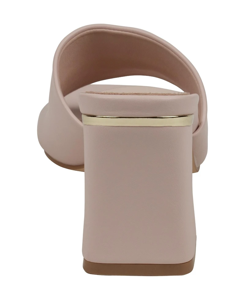 Gc Shoes Women's Soho Square Toe Block Heel Dress Sandals