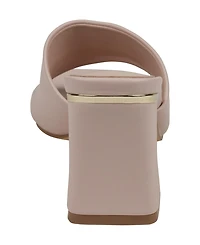 Gc Shoes Women's Soho Square Toe Block Heel Dress Sandals