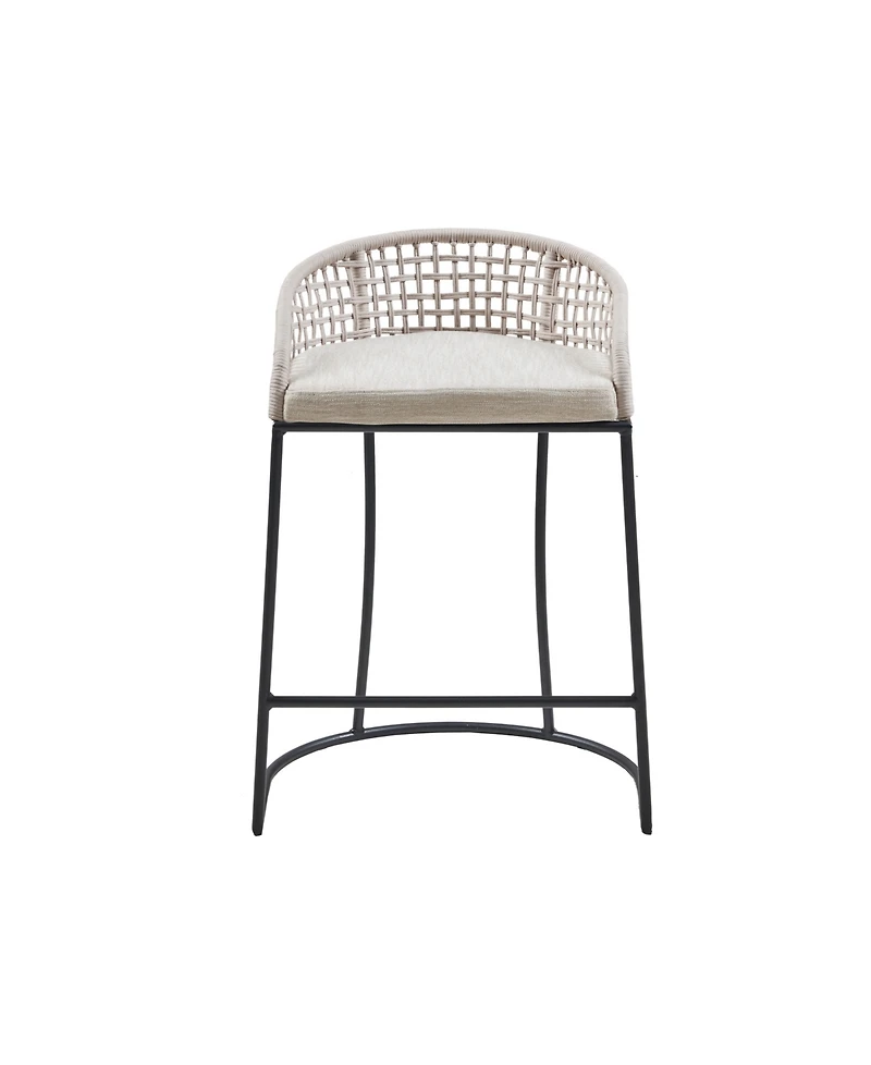 Madison Park Hermosa 21.5" Wide Woven Counter Stool