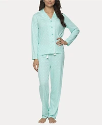 Felina Women's Jessie 2 Pc. Long Sleeve Pajama Set