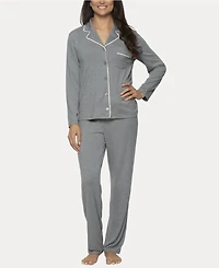 Felina Women's Jessie 2 Pc. Long Sleeve Pajama Set