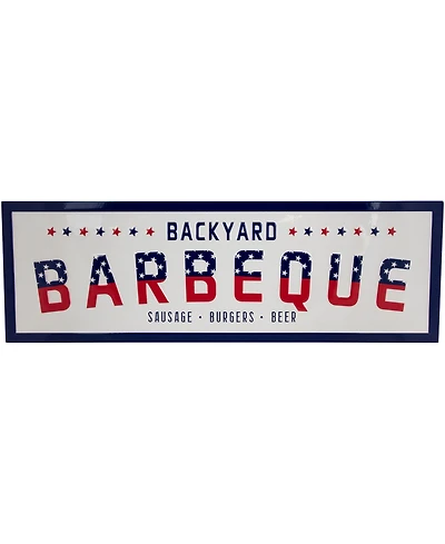 Northlight Backyard Barbeque Americana Metal Wall Sign, 23"