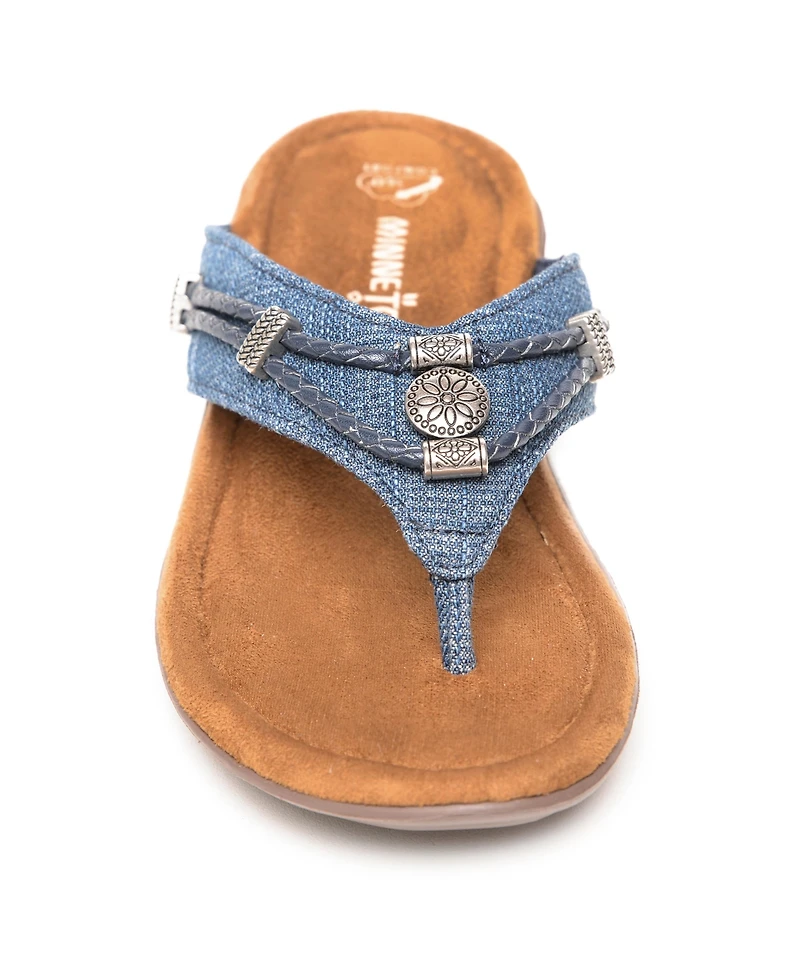 Minnetonka Women's Silverthorne 360 Thong Sandals
