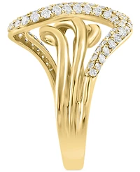 Effy Diamond Pave Multirow Swirl Ring (3/4 ct. t.w.) in 14k Gold