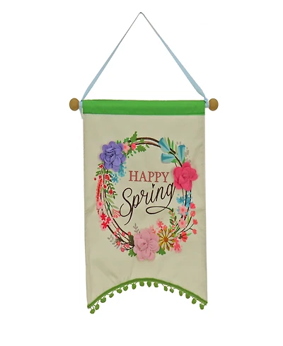 National Tree Company 18" Happy Spring Banner