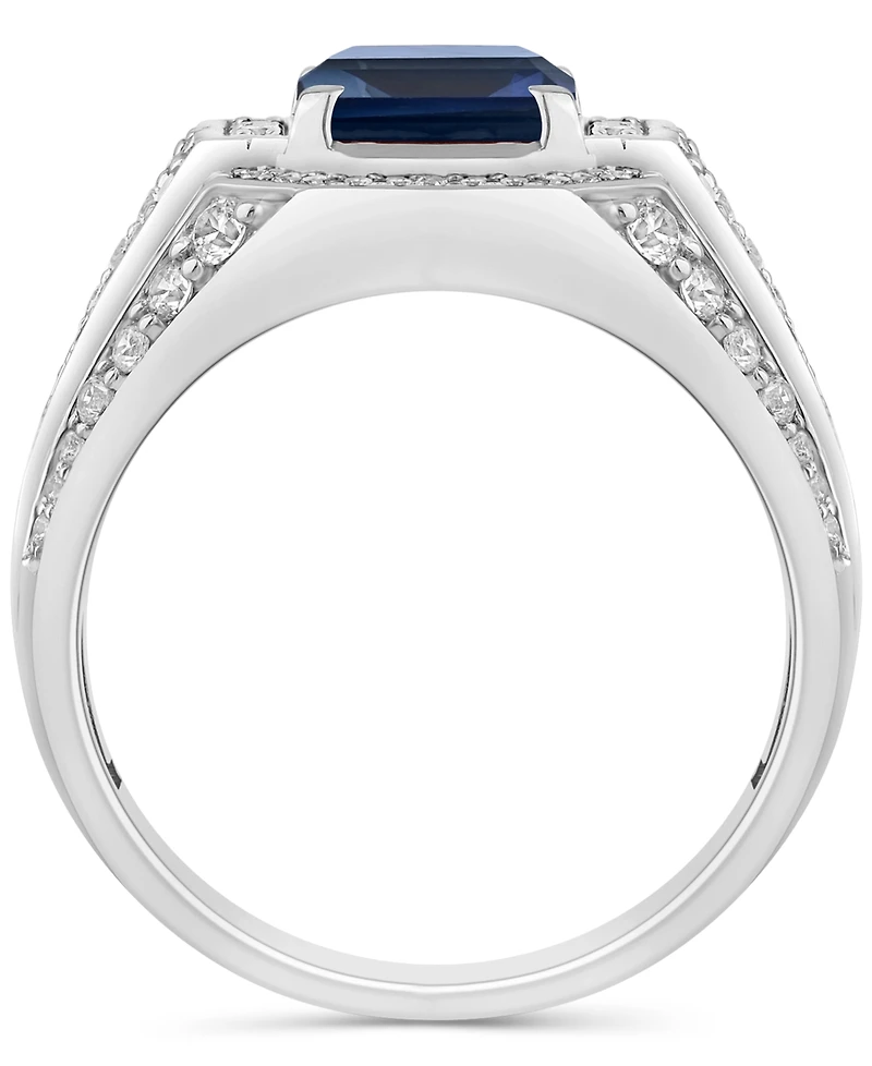 Men's Lab Created Ruby (4-1/6 ct. t.w.) & Lab-Created Diamond (1 Ring 10k Gold