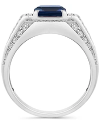 Men's Lab Created Ruby (4-1/6 ct. t.w.) & Lab-Created Diamond (1 Ring 10k Gold