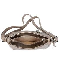 Mancini Women's Pebbled Charlize Crossbody Handbag