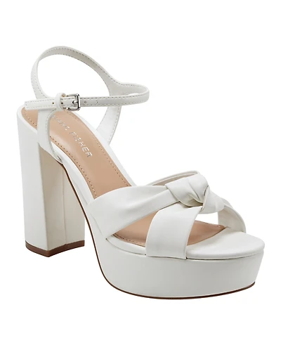 Marc Fisher Women's Deren High Block Heel Platform Sandals