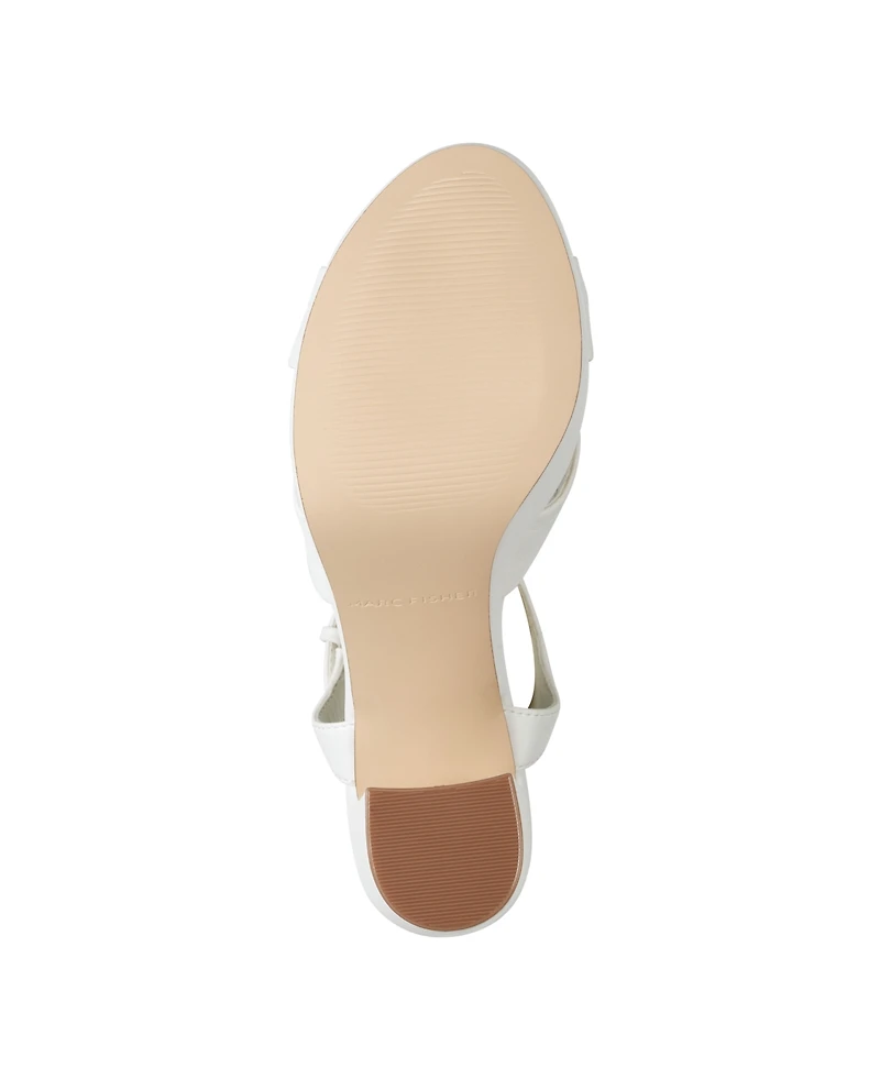 Marc Fisher Women's Deren High Block Heel Platform Sandals