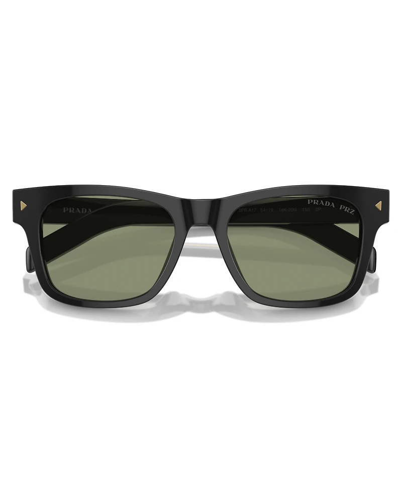 Prada Iconic Plaque Rectangular Men's Sunglasses