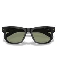 Prada Iconic Plaque Rectangular Men's Sunglasses