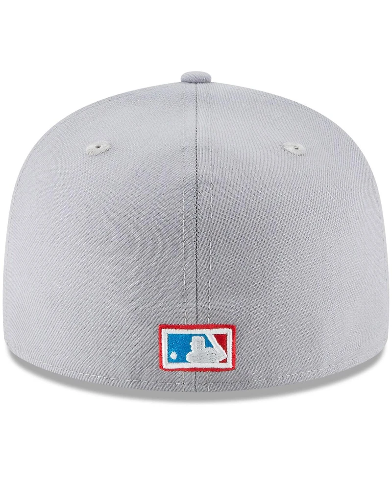 Men's New Era Gray York Yankees Cooperstown Collection Wool 59FIFTY Fitted Hat